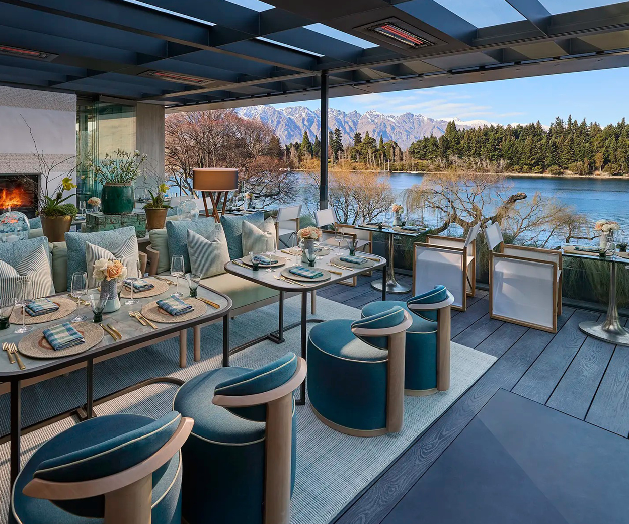 Essence restaurant overlooking Lake Wakatipu