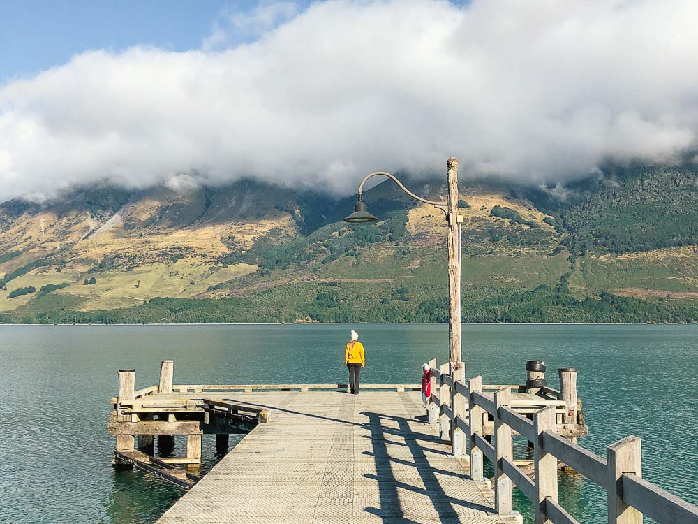 The red railway shed at Glenorchy Wharf