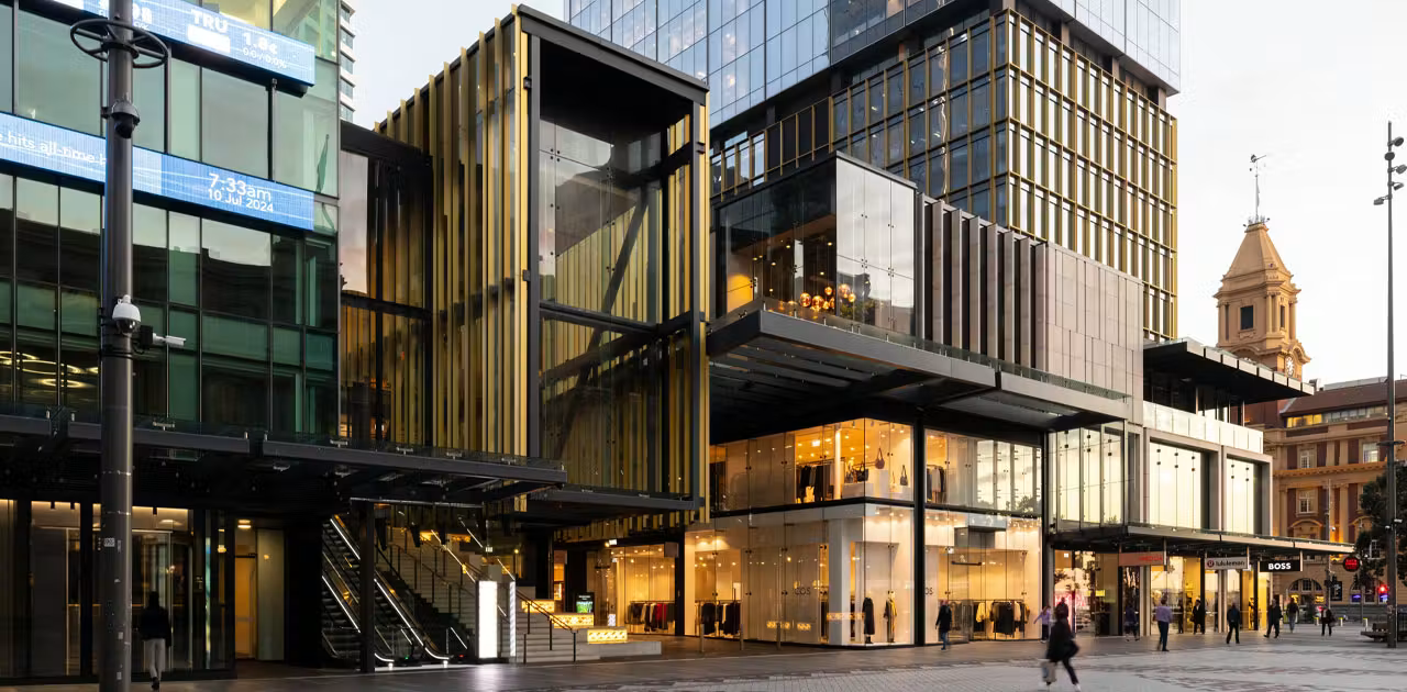 Commercial Bay shopping and dining precinct in downtown Auckland