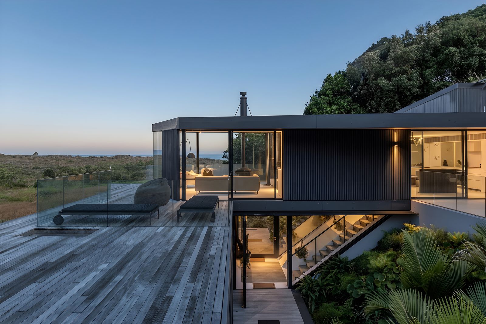 The Watchman’s House overlooking Karekare Beach on Auckland’s West Coast